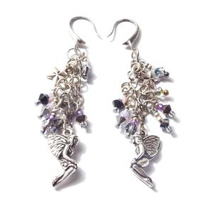 Celestial Nymph Boho Gypsy Jewel Tassel Earrings